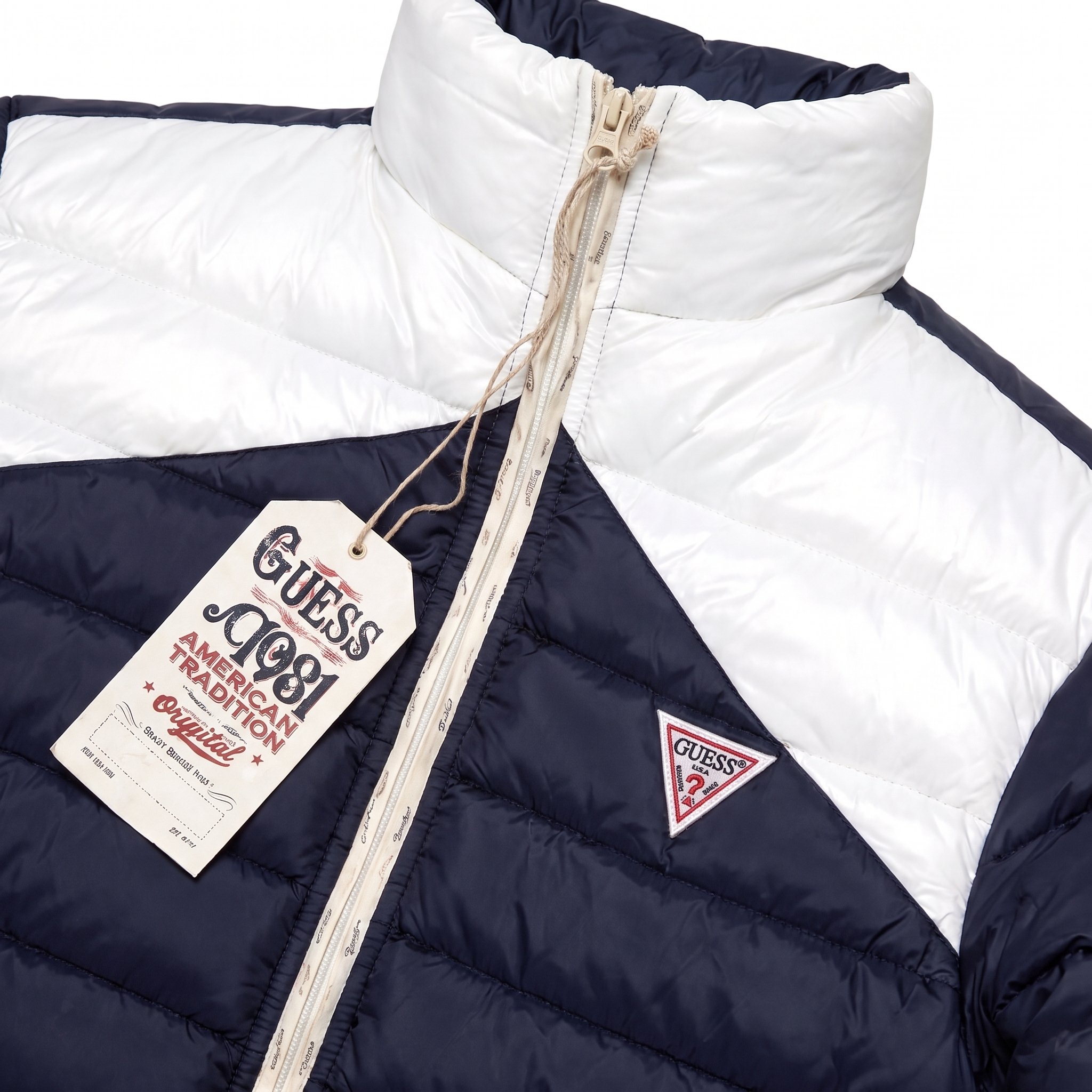 Guess Puffer Jacket Navy - Image 2