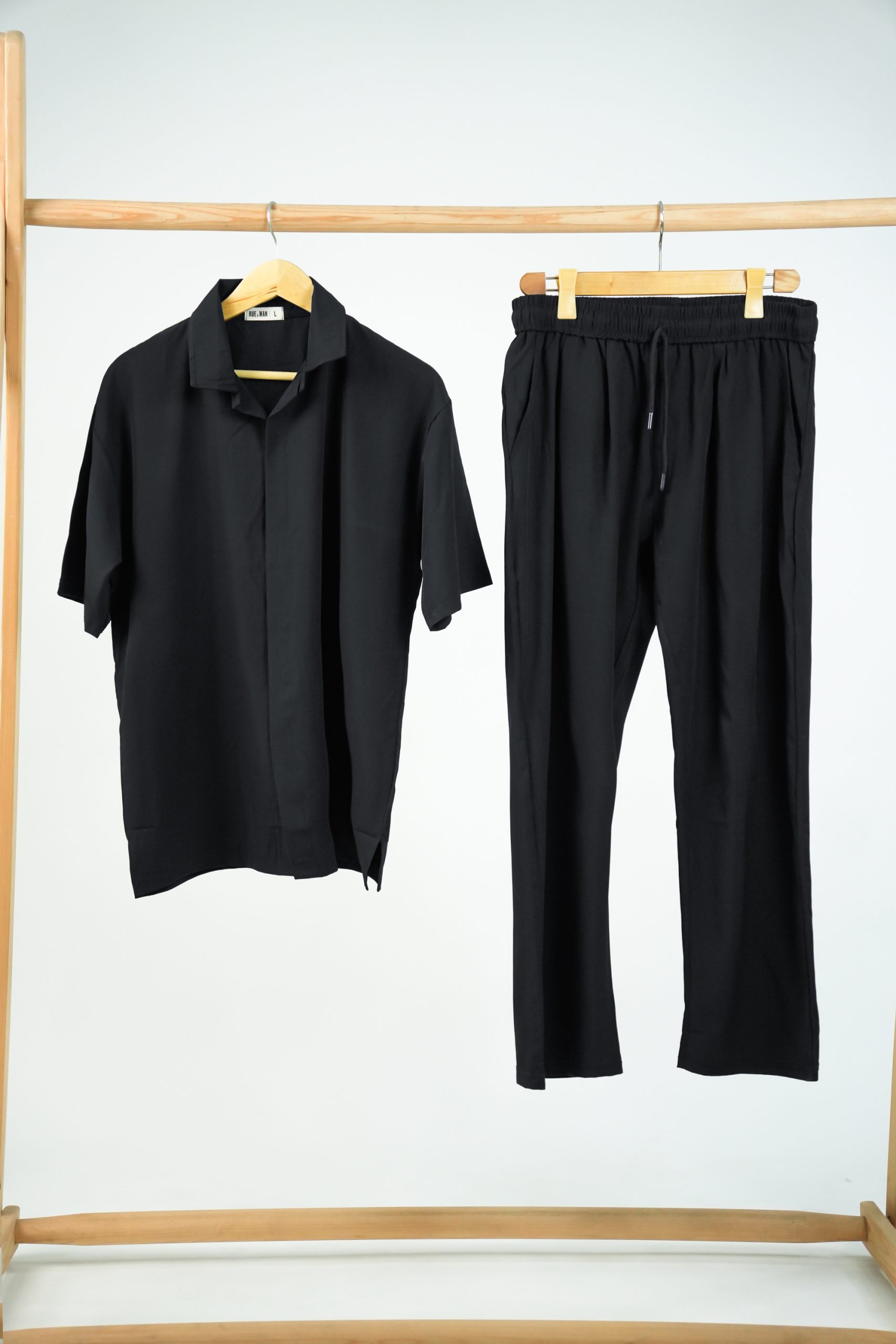 Men Co-Ord Set Black - Image 2